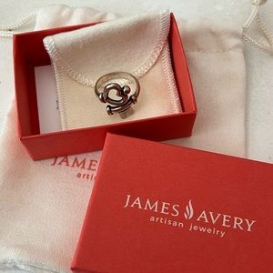 James Avery Key To My Heart Ring in Silver- Size 9